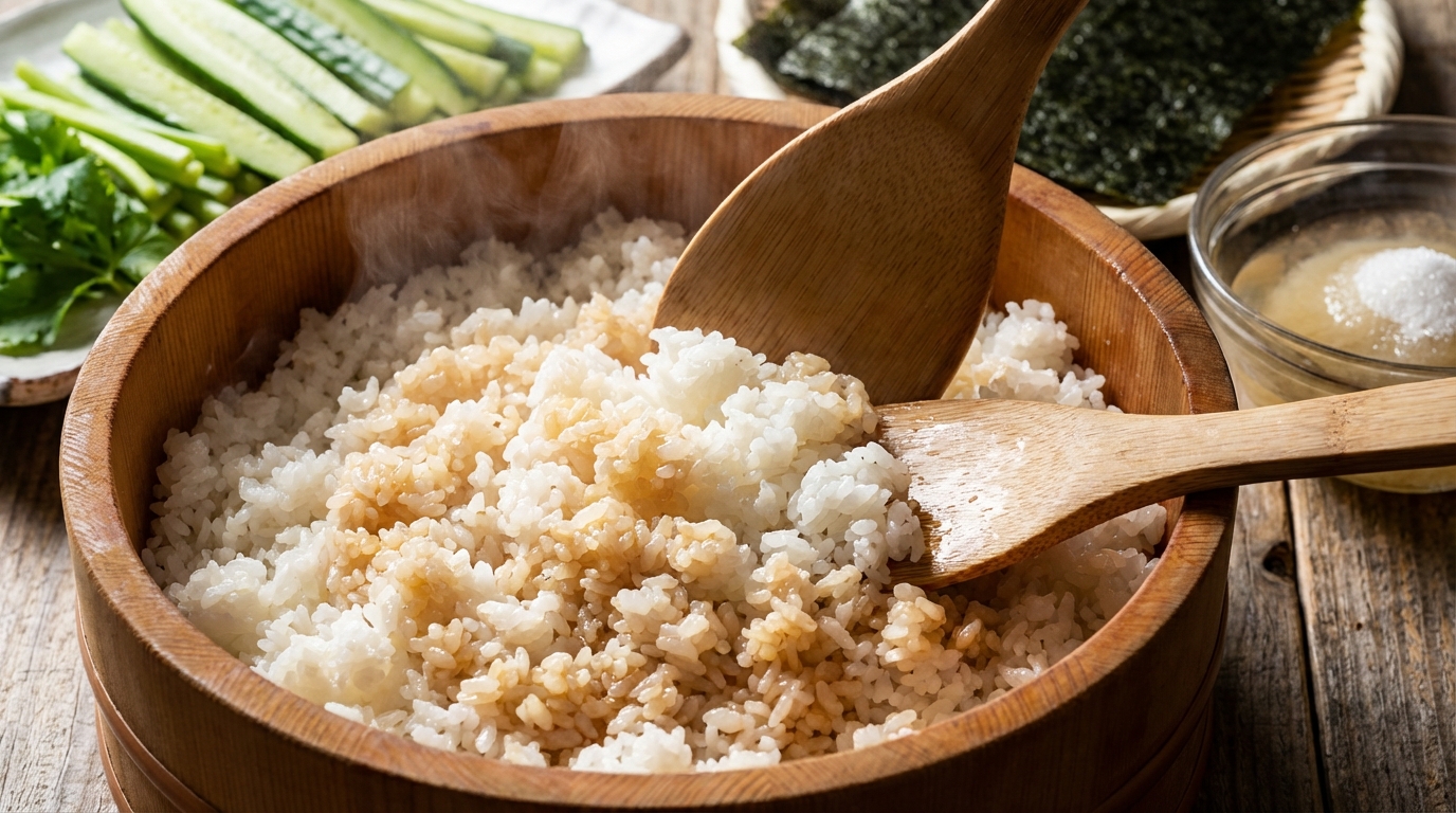 apprenez à préparer un riz vinaigré parfait, essentiel pour réussir vos recettes japonaises authentiques. guide étape par étape pour un riz savoureux et délicat.