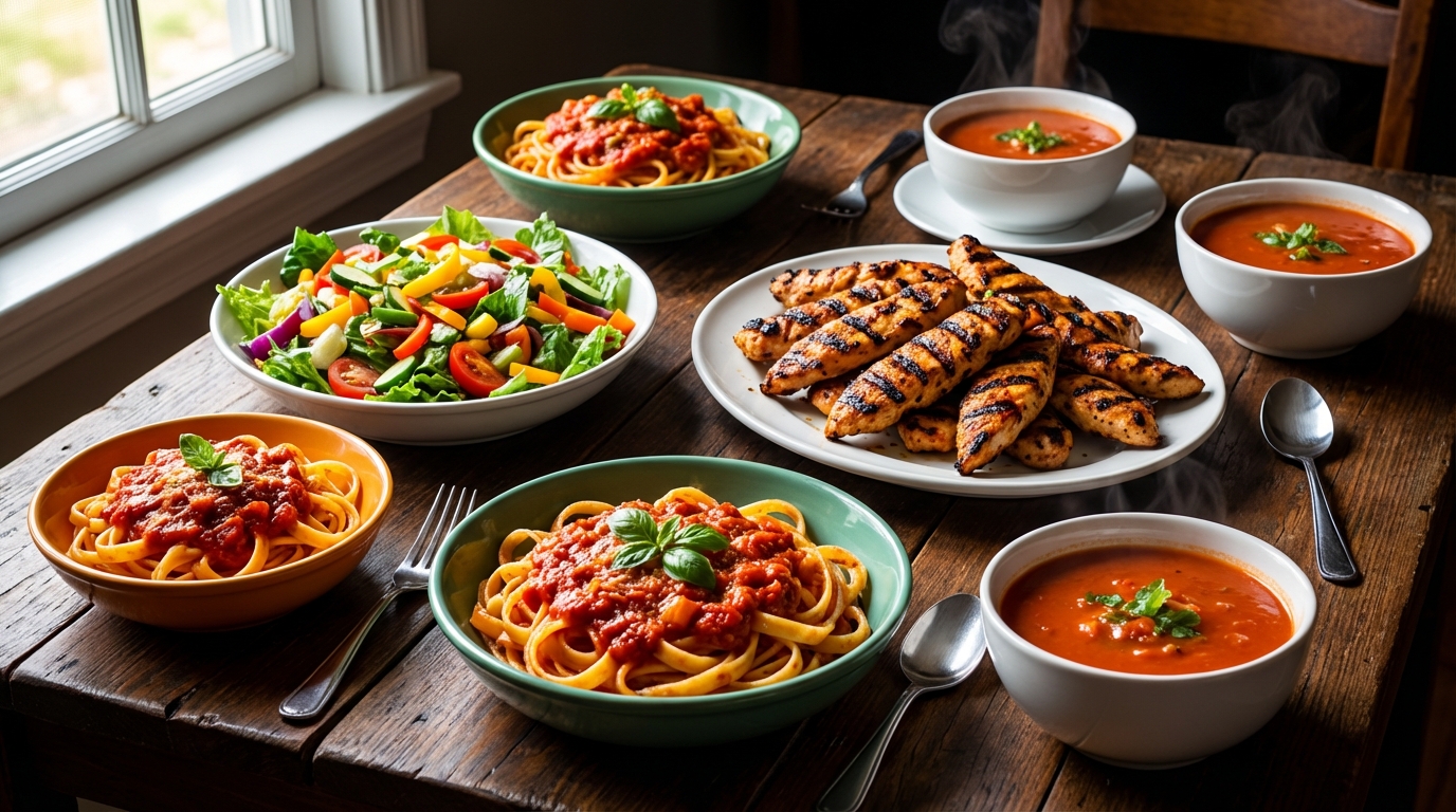 découvrez des idées de repas simples et rapides à préparer pour tous les jours, parfaites pour gagner du temps tout en mangeant équilibré et savoureux.