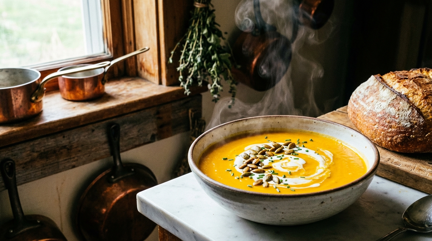 découvrez notre recette simple et rapide pour préparer un velouté de potimarron onctueux et savoureux, parfait pour réchauffer vos soirées d'automne.