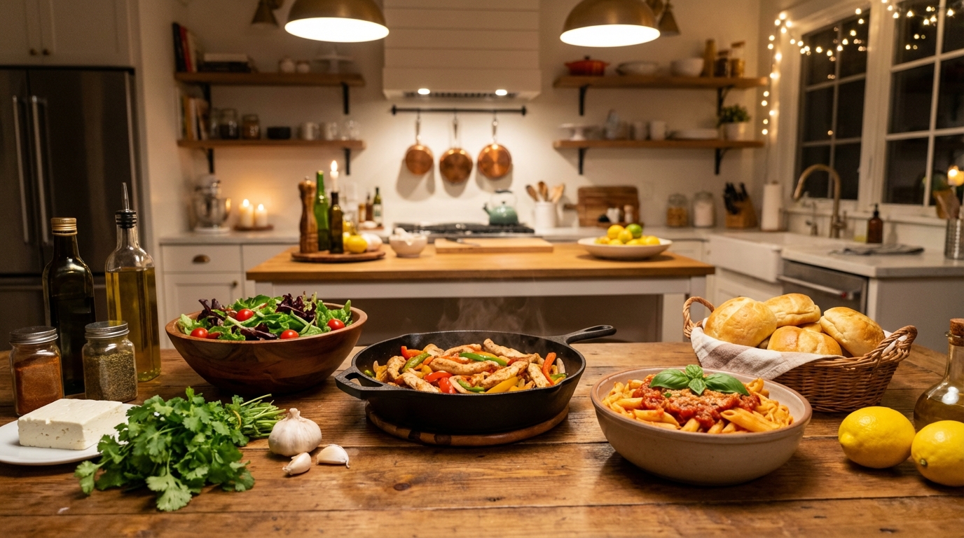 découvrez des idées de repas pour un soir avec des recettes simples et rapides à préparer, parfaites pour gagner du temps tout en savourant un délicieux dîner.