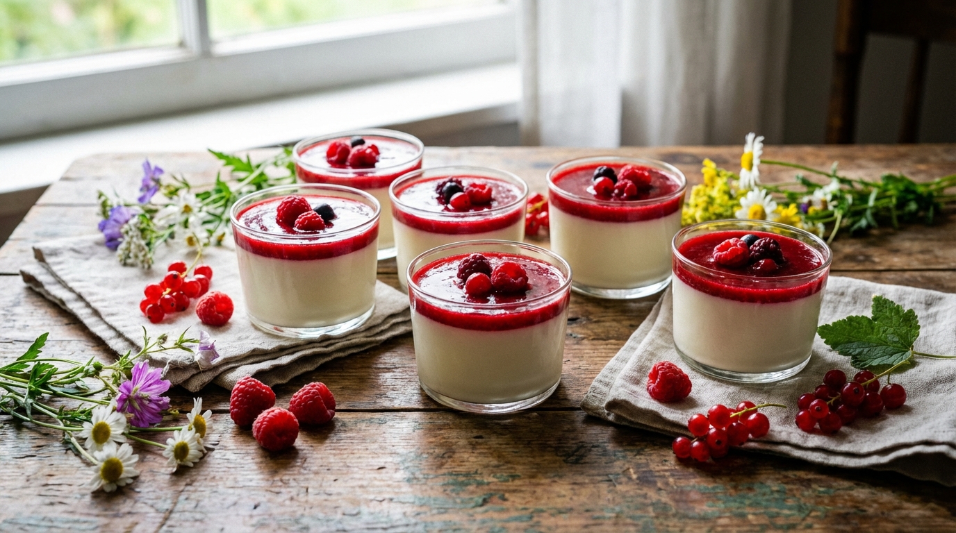 découvrez notre recette facile de panna cotta, un dessert gourmand et onctueux, parfait pour toutes les occasions. simple à préparer, vous allez régaler vos invités en un rien de temps !