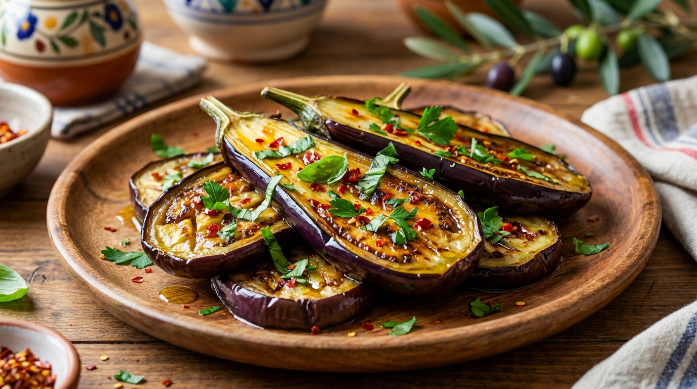 découvrez une recette simple et savoureuse d'aubergine, idéale pour un repas gourmand et facile à préparer.