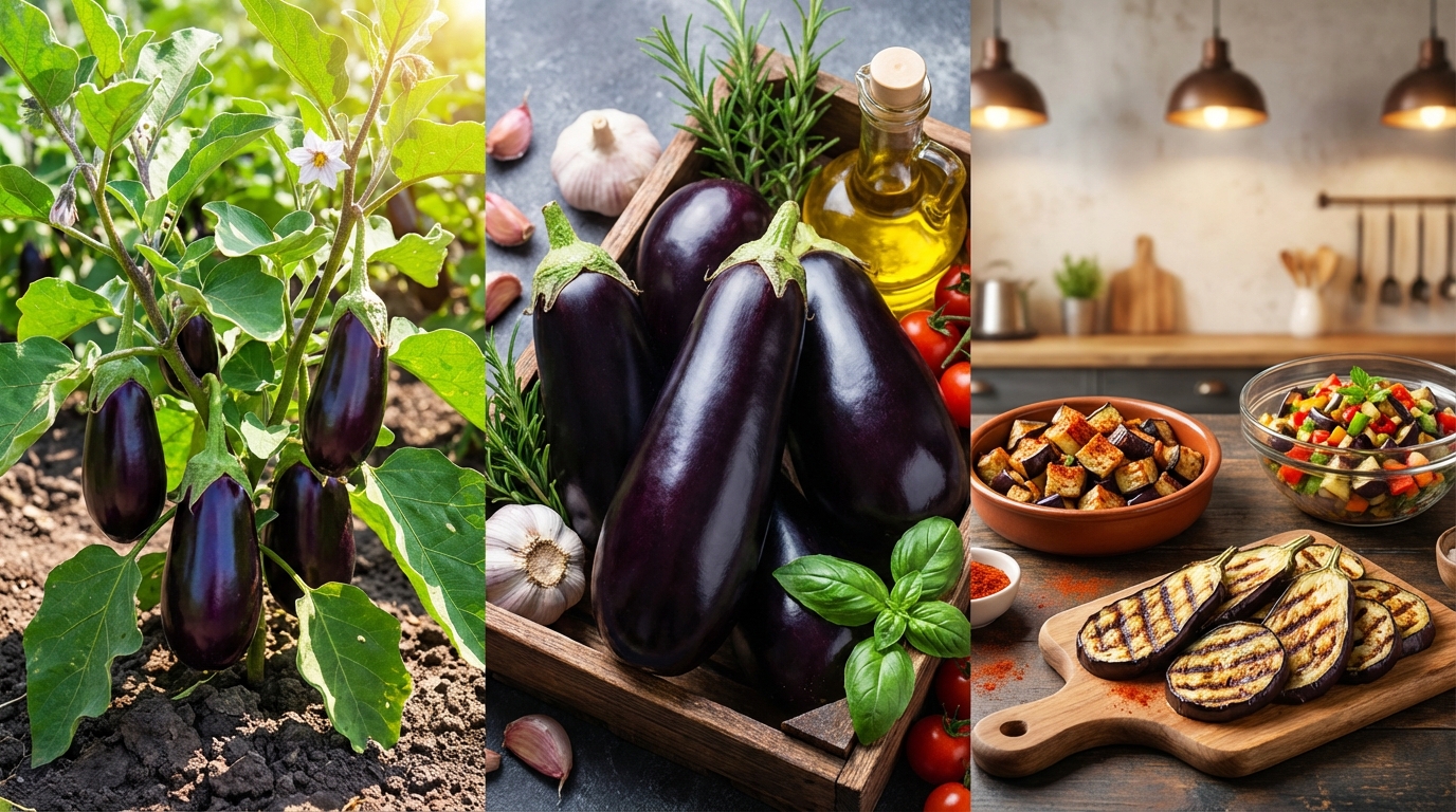 découvrez tout sur l'aubergine : ses bienfaits pour la santé, conseils de culture et délicieuses recettes pour la cuisiner facilement.