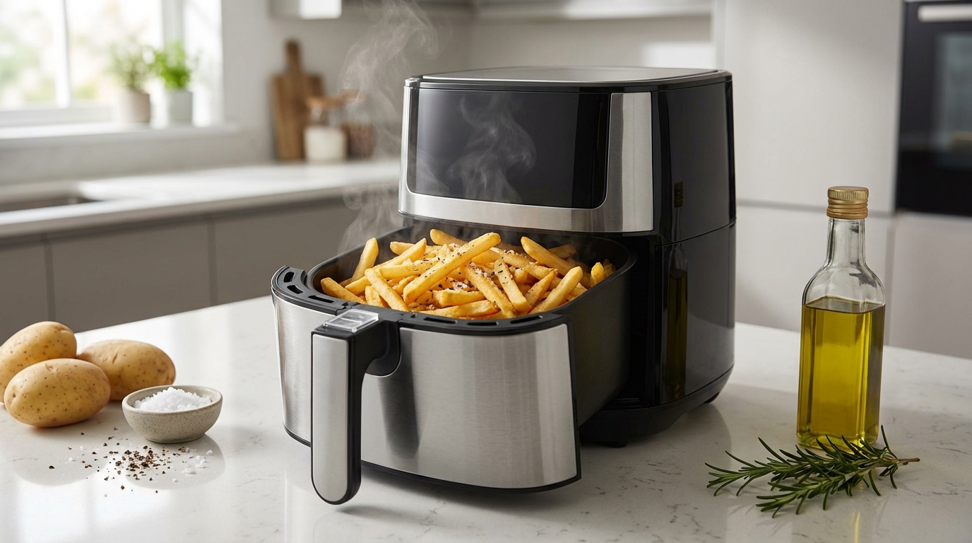 découvrez comment préparer des frites croustillantes et savoureuses avec une friteuse à air, pour une recette saine et facile à réaliser chez vous.