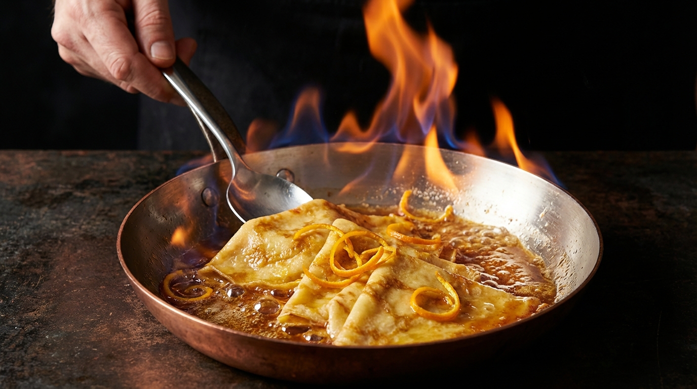 découvrez nos astuces simples et efficaces pour réussir une crêpe suzette parfaite à la maison, avec une sauce délicieusement caramélisée et un goût authentique.