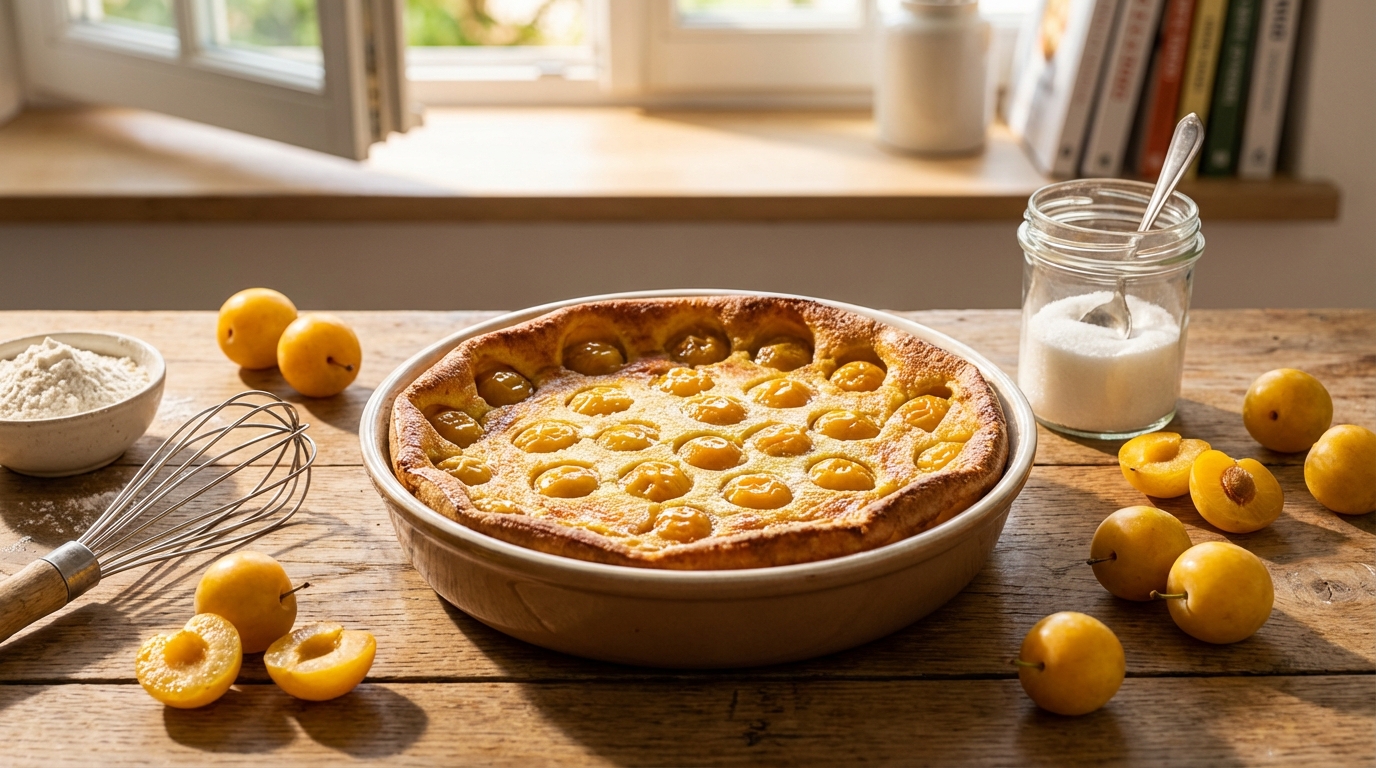 découvrez une recette facile et rapide pour préparer un clafoutis aux mirabelles savoureux, parfait pour un dessert gourmand en toute simplicité.