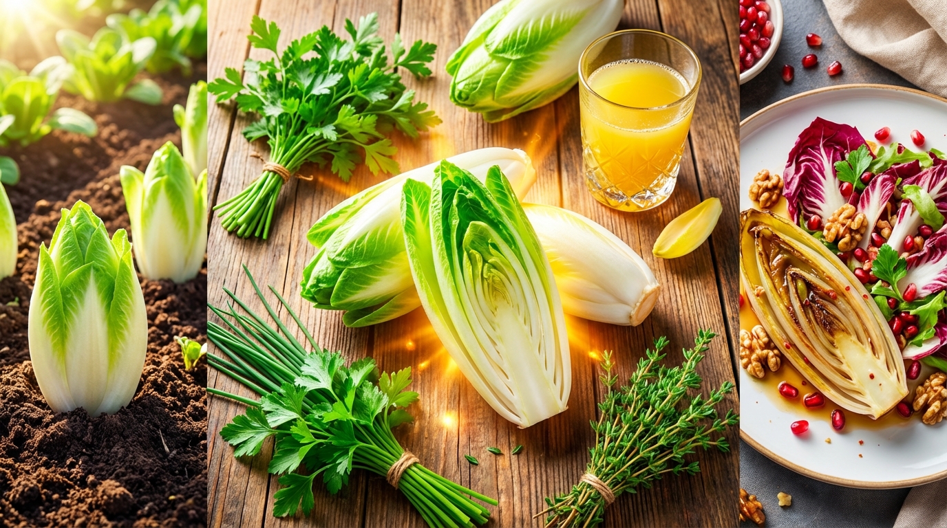 découvrez tout sur l'endive : ses bienfaits pour la santé, des conseils pratiques pour la cultiver et de délicieuses recettes à essayer chez vous.