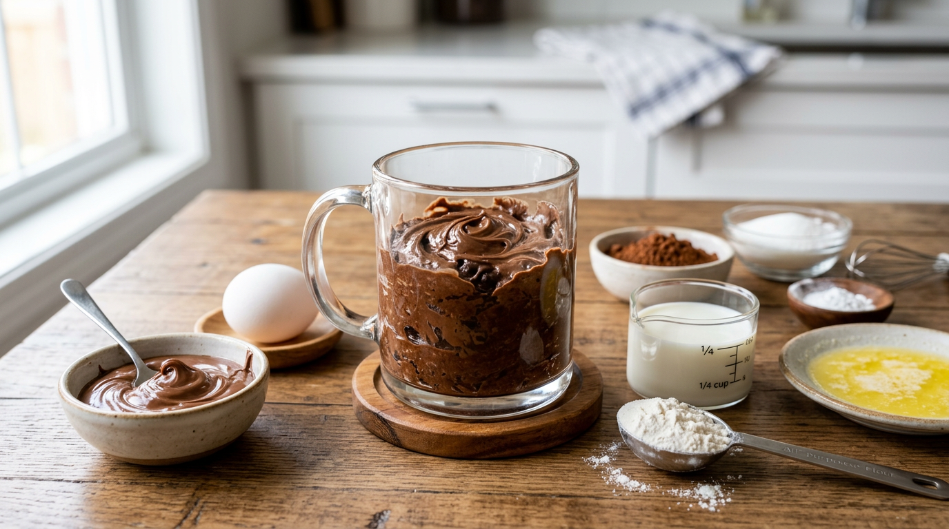 découvrez notre recette facile et rapide pour préparer un mug cake nutella moelleux, parfait pour une gourmandise express en quelques minutes.