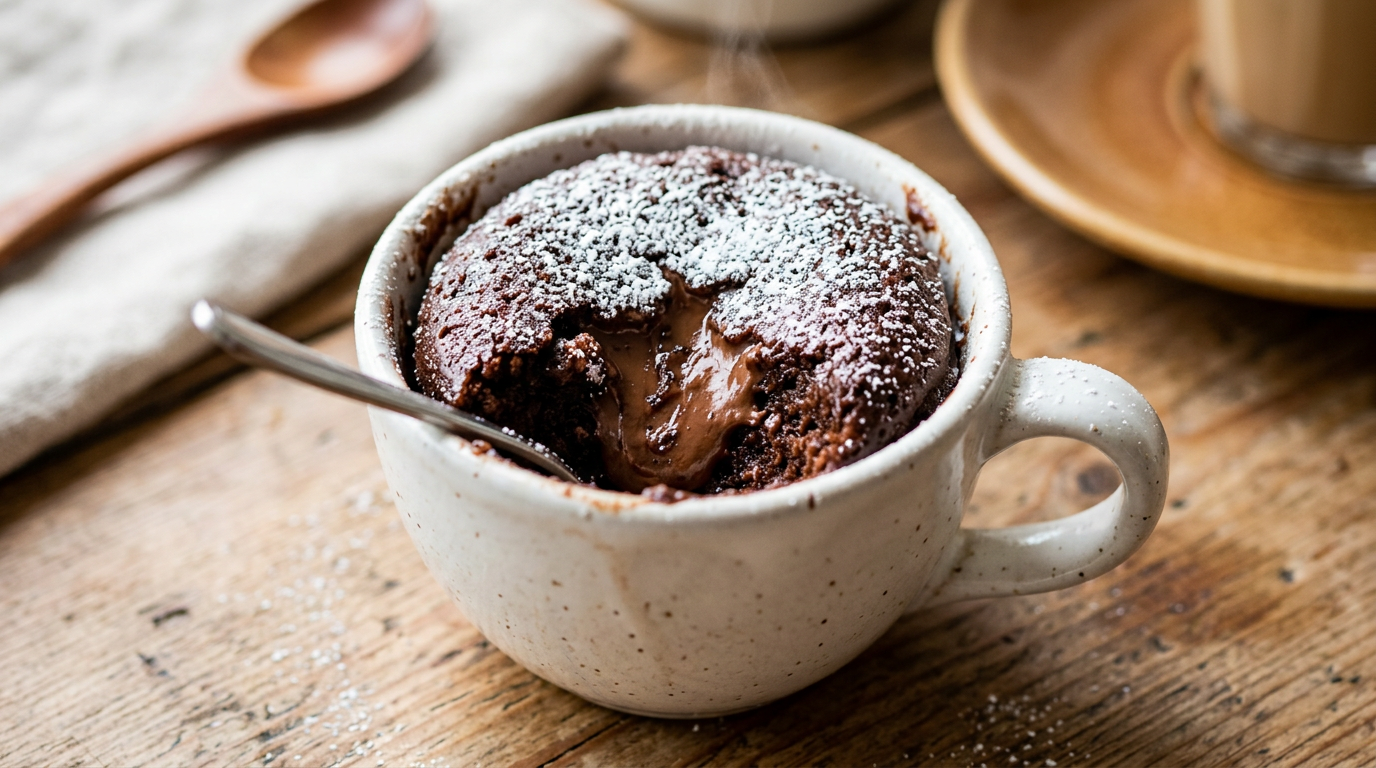 découvrez comment préparer un mug cake nutella moelleux et rapide en quelques minutes seulement. une recette facile pour une gourmandise express au goût délicieux.