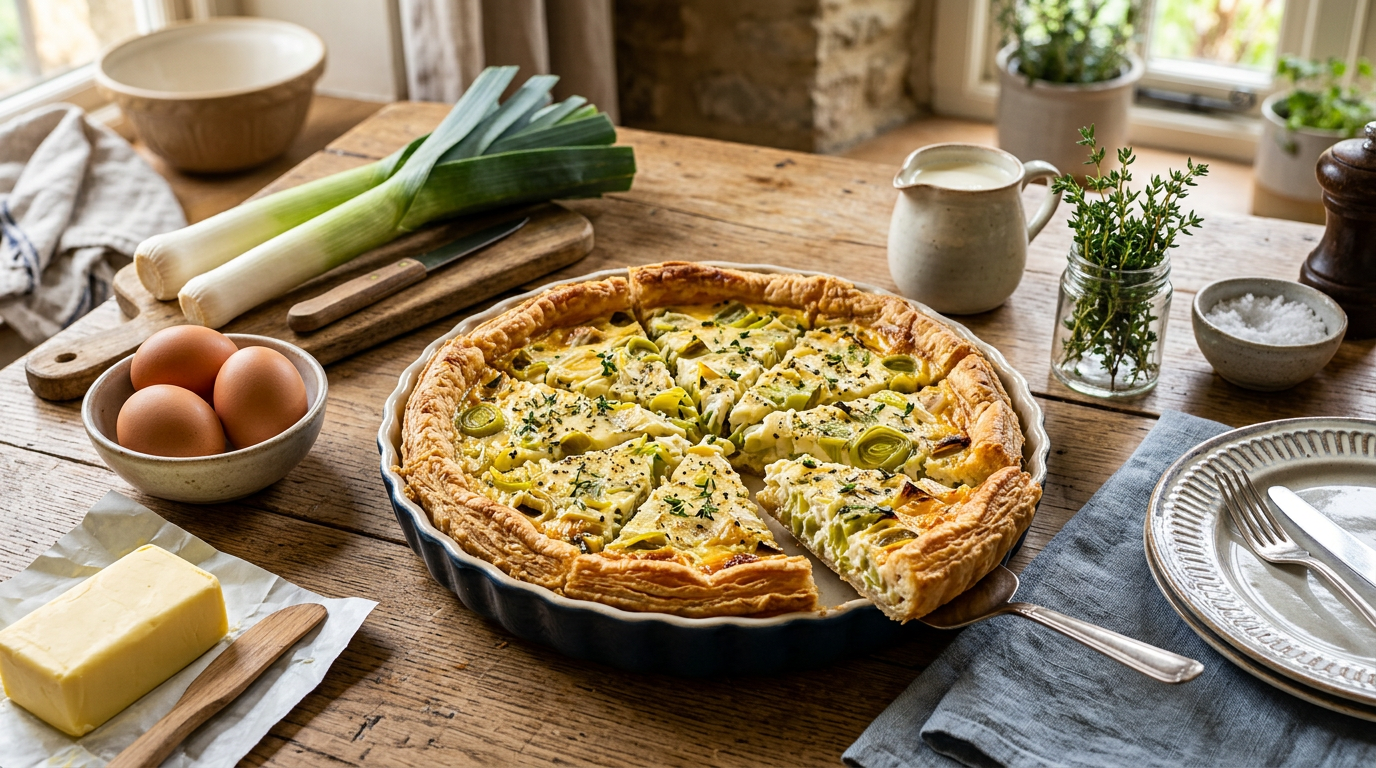 découvrez une recette facile de tarte au poireau, parfaite pour un repas savoureux et rapide à préparer. idéale pour toutes les occasions !