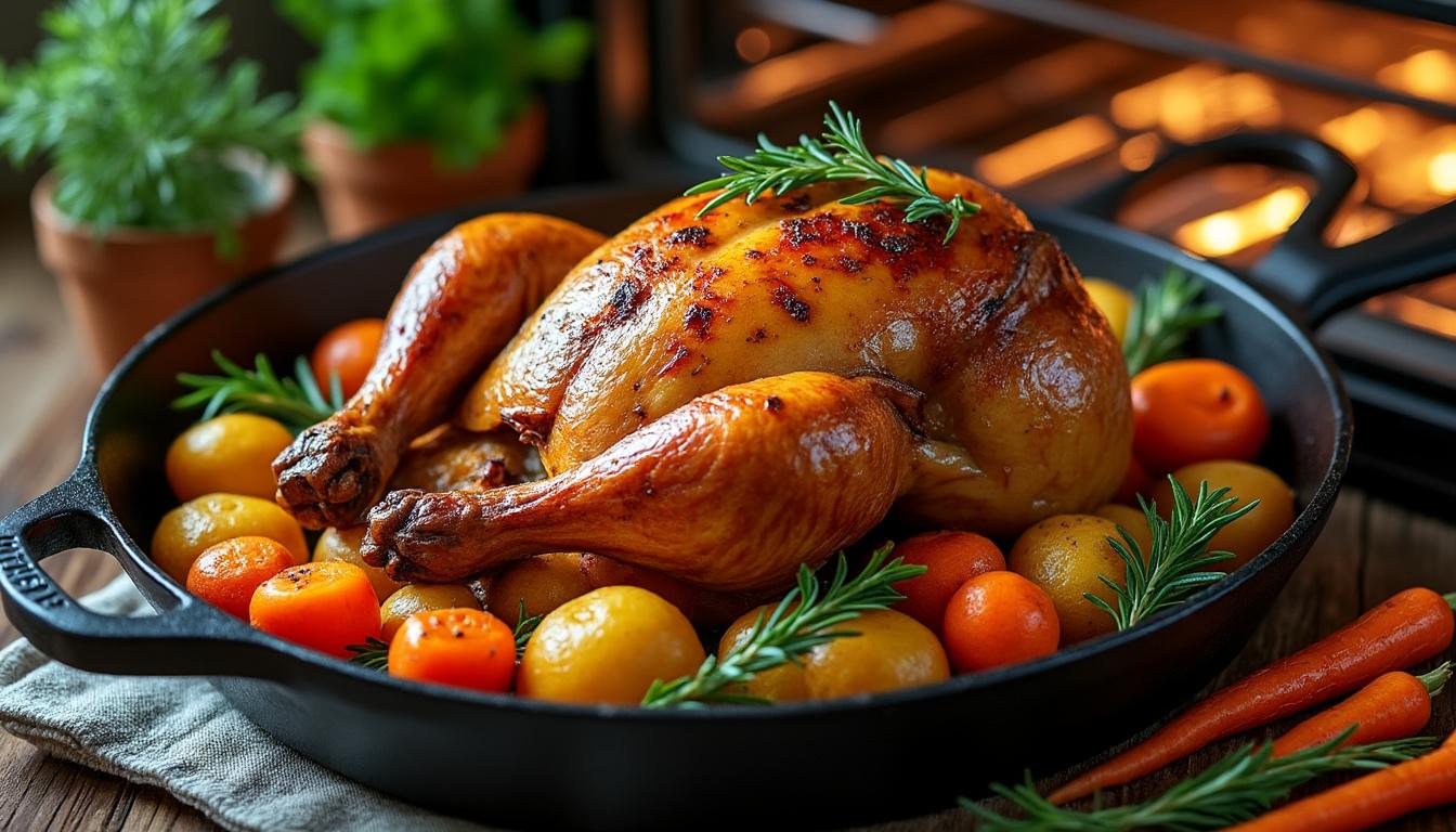 découvrez nos conseils pratiques pour réussir la cuisson parfaite d'un chapon au four et régaler vos convives avec une viande tendre et savoureuse.