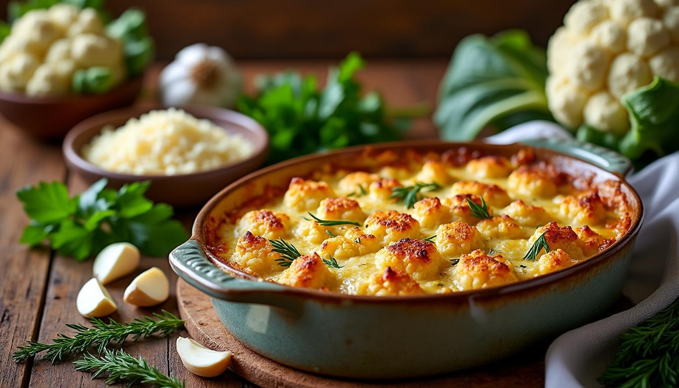 apprenez à préparer un gratin de chou-fleur délicieux et simple à réaliser grâce à notre guide pas à pas.