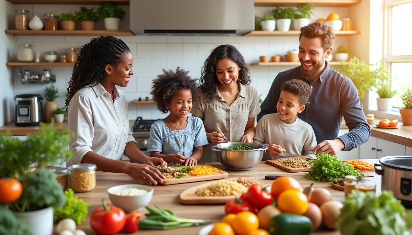 découvrez des astuces simples et efficaces pour préparer des plats familiaux à la fois économiques et rapides, afin de gagner du temps en cuisine tout en maîtrisant votre budget.