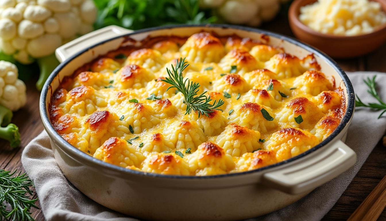 découvrez une recette facile et rapide de gratin de chou-fleur, parfaite pour un repas savoureux et gourmand en toute simplicité.