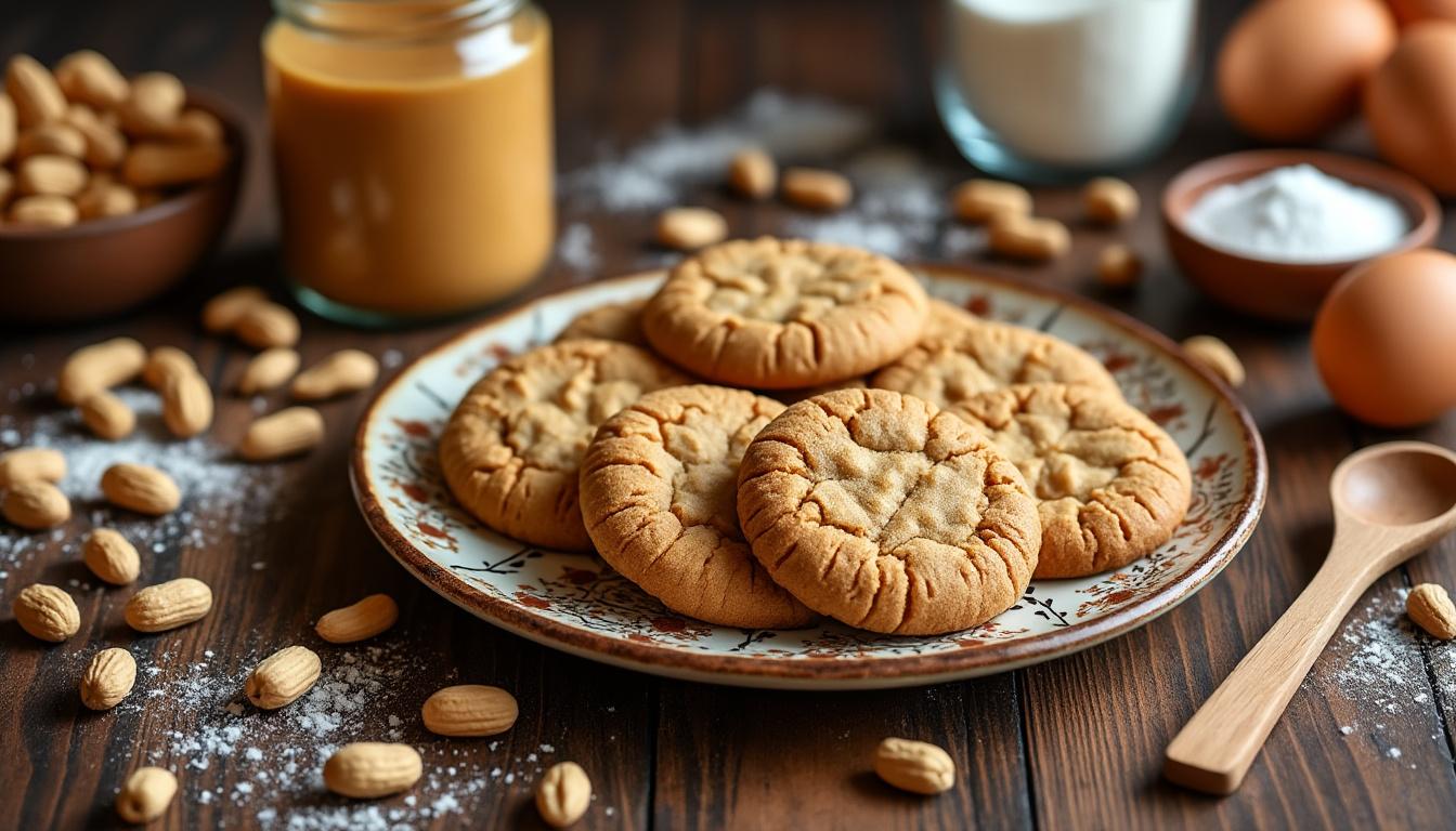 découvrez une recette facile pour réussir des cookies au beurre de cacahuète croustillants, parfaits pour un goûter gourmand et rapide à préparer.