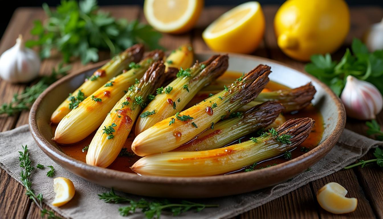 découvrez une recette simple et savoureuse d'endives braisées, facile à réaliser chez soi pour un plat délicieux et réconfortant.