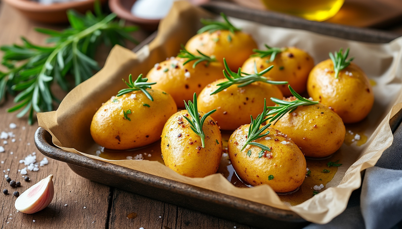 découvrez comment préparer facilement des pommes grenaille au four, une recette simple et savoureuse pour accompagner tous vos plats.