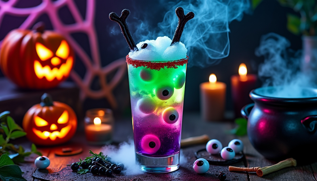 découvrez comment préparer un cocktail halloween original et effrayant pour impressionner vos invités avec des saveurs terrifiantes et une présentation spectaculaire.