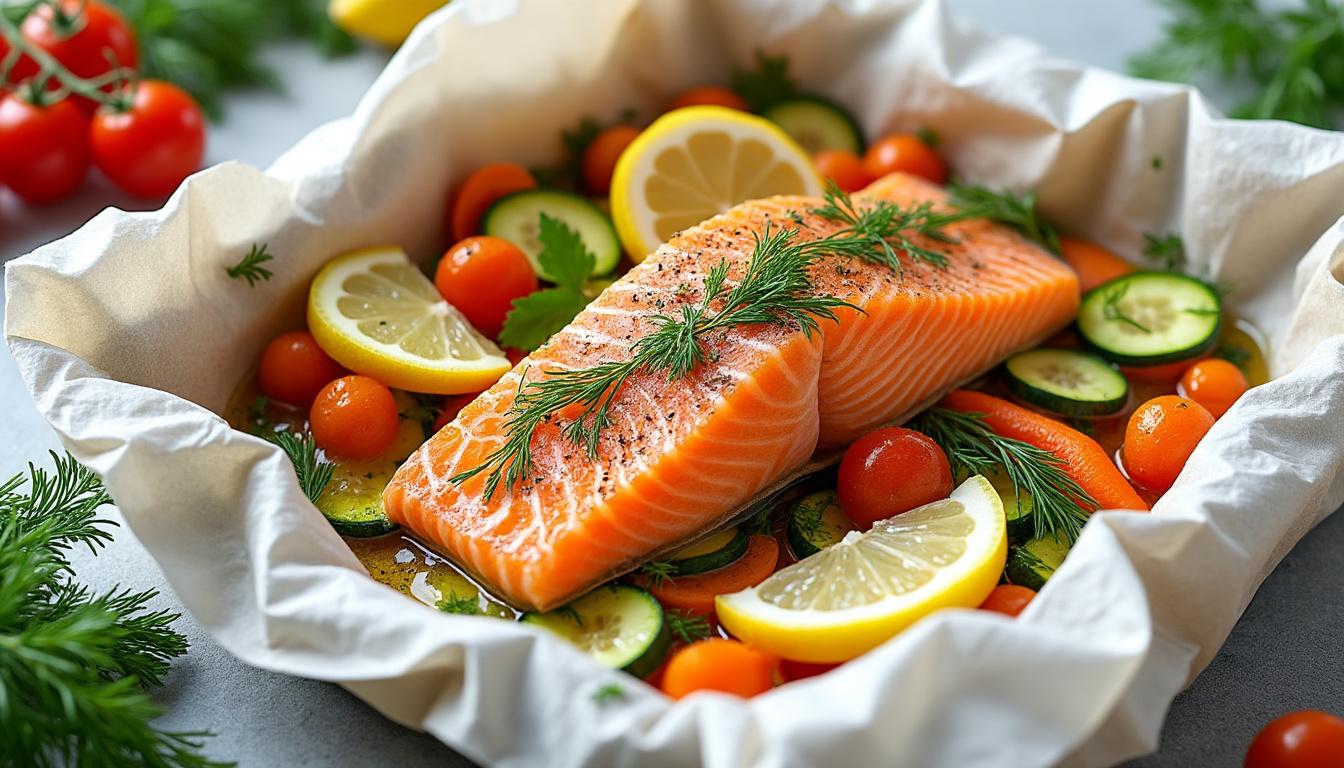découvrez comment préparer une papillote de saumon savoureuse et facile avec notre guide étape par étape, pour un repas sain et délicieux en un rien de temps.