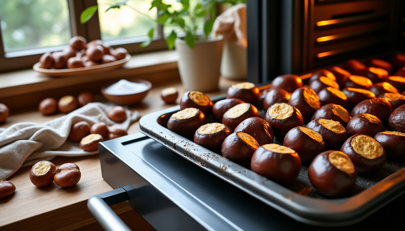 découvrez nos astuces simples pour réussir facilement la cuisson des châtaignes au four et savourer des marrons parfaitement grillés à chaque fois.