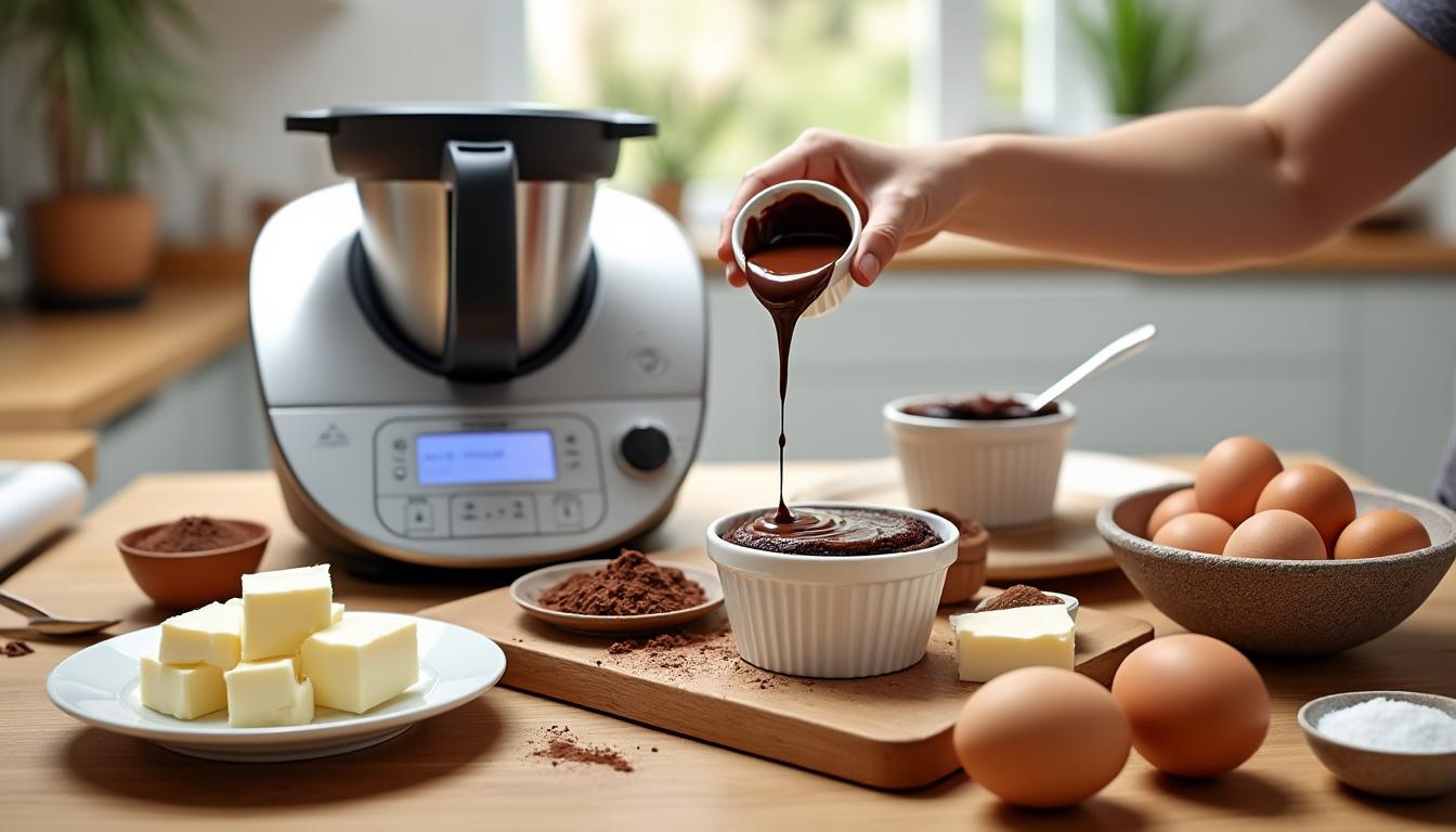 découvrez comment réussir facilement un fondant au chocolat avec votre thermomix grâce à notre recette simple et rapide, idéale pour les amateurs de pâtisserie.
