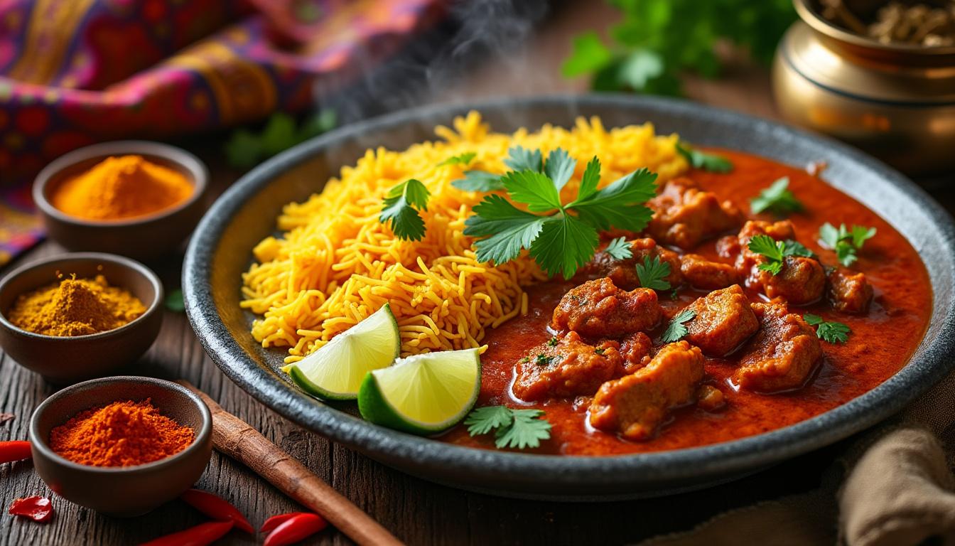 explorez les saveurs authentiques et uniques du plat indien traditionnel, une expérience culinaire riche en épices et en traditions.