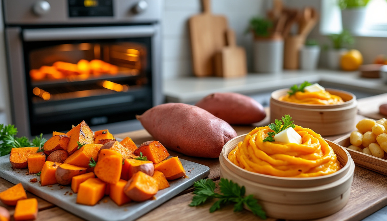 découvrez les meilleures méthodes pour réussir la cuisson de la patate douce, avec des astuces simples et efficaces pour sublimer ce délicieux légume.