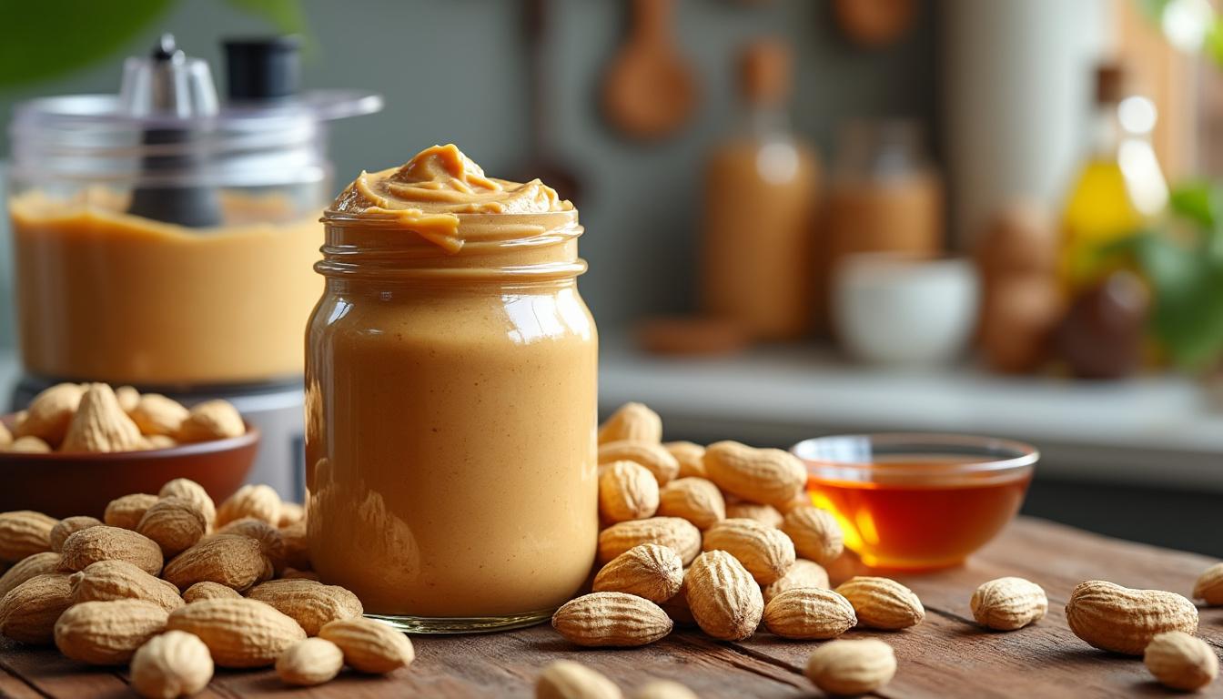 découvrez notre recette facile et rapide pour préparer un beurre de cacahuète maison délicieux et naturel, parfait pour toutes vos envies gourmandes.