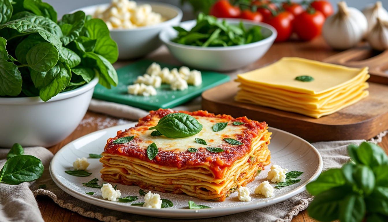 découvrez comment préparer une lasagne aux épinards et fromage de chèvre savoureuse et facile à réaliser, parfaite pour un repas gourmand et rapide.