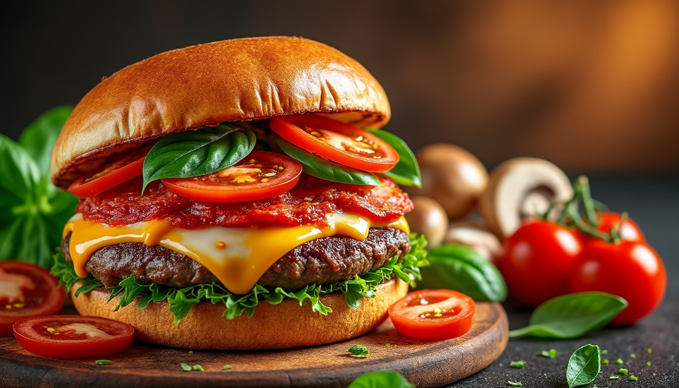 découvrez la recette du pizza burger, une délicieuse fusion entre la pizza et le burger, pour un repas original et gourmand.