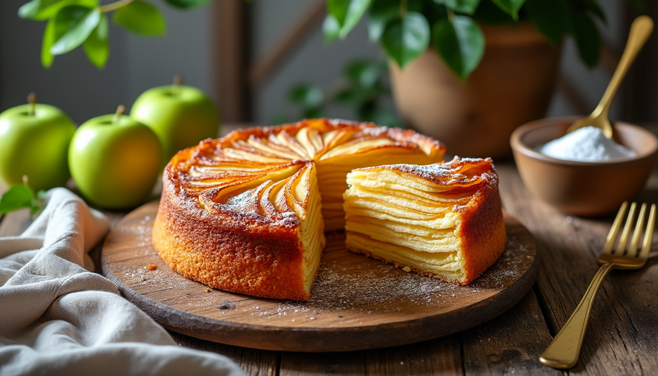découvrez la recette facile du gâteau invisible aux pommes de cyril lignac, un dessert léger et fondant qui ravira vos papilles en toute simplicité.
