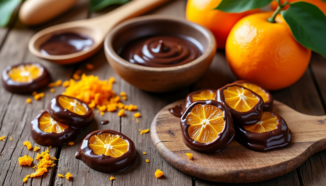 découvrez notre recette facile et gourmande d'orangettes maison pour un délicieux snack sucré à préparer rapidement chez vous.