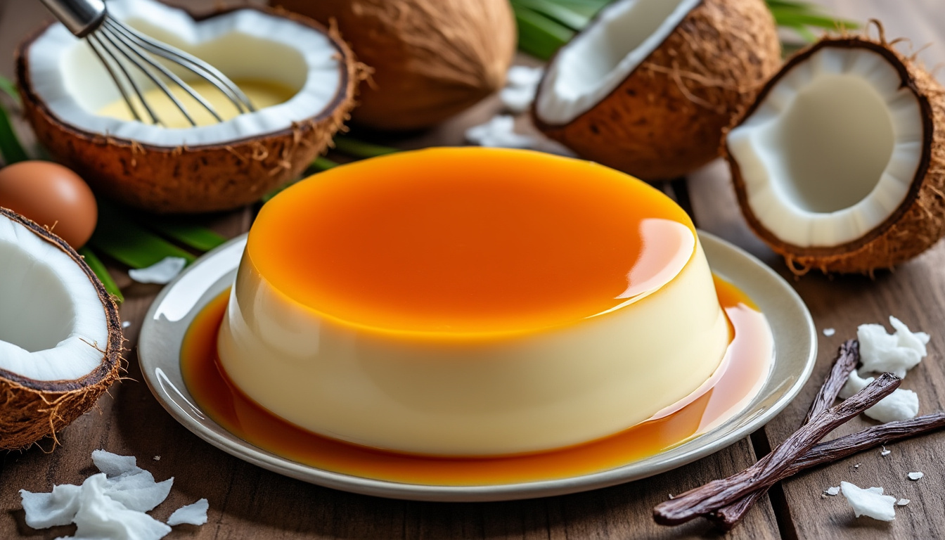 découvrez notre recette facile pour préparer un flan à la noix de coco parfaitement onctueux, alliant douceur et saveurs exotiques pour un dessert irrésistible.