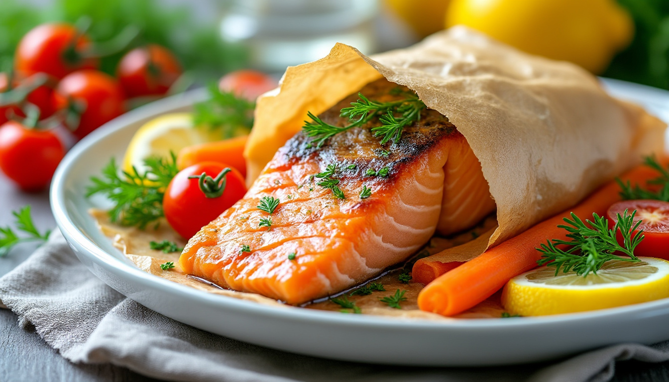 découvrez comment préparer un saumon papillote savoureux et facile avec notre recette simple et rapide, idéale pour un repas sain et gourmand.
