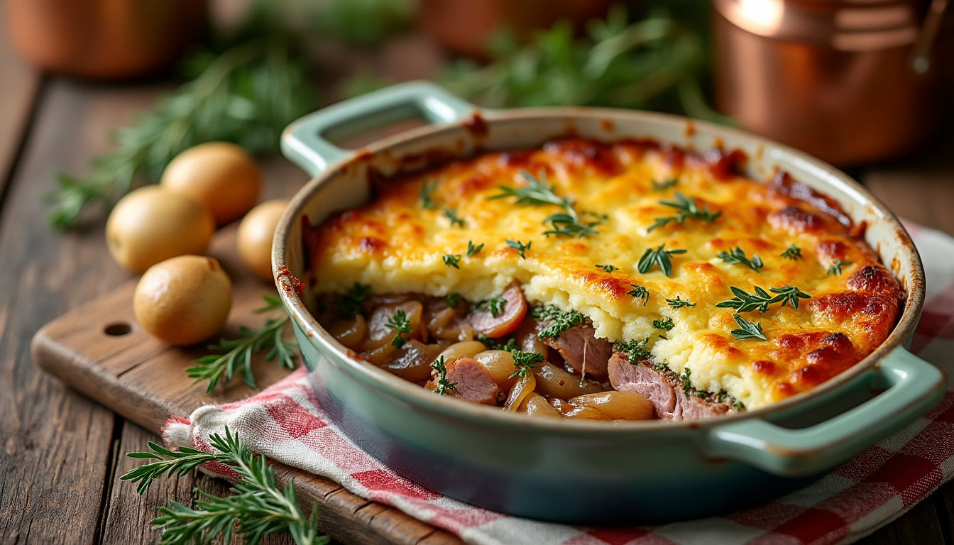 découvrez la recette traditionnelle du parmentier de canard grand-mère, un plat savoureux et réconfortant à préparer facilement chez vous.