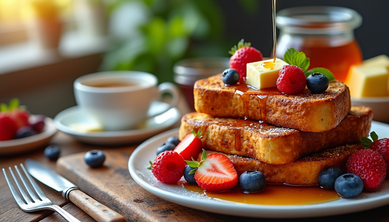 découvrez une recette facile de pain perdu pour un petit déjeuner gourmand et rapide à préparer. un délice sucré parfait pour bien commencer la journée.