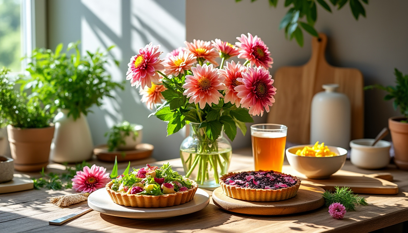 découvrez comment intégrer les dahlias comestibles dans votre cuisine pour profiter de leurs saveurs uniques et bienfaits nutritionnels.