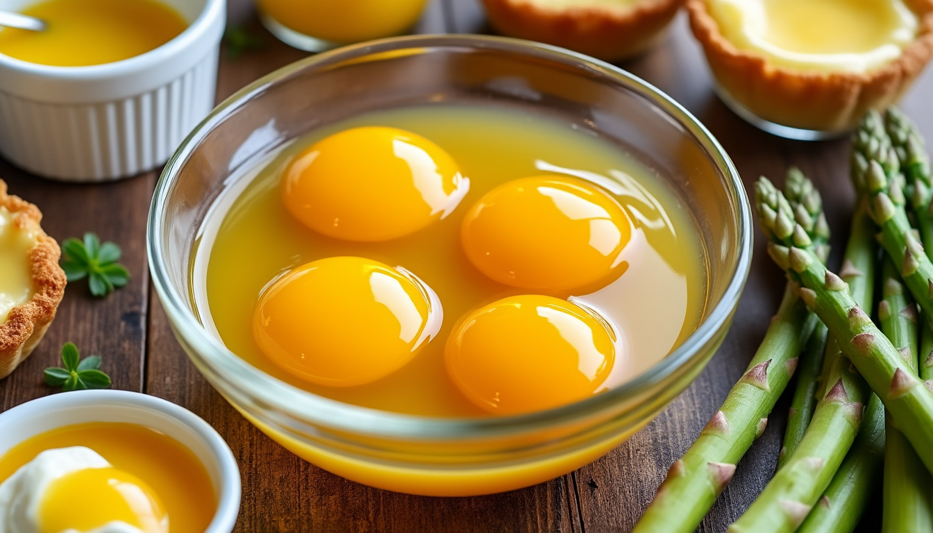 découvrez des idées simples et gourmandes pour utiliser 4 jaunes d'œufs et réaliser de délicieuses recettes faciles à préparer.