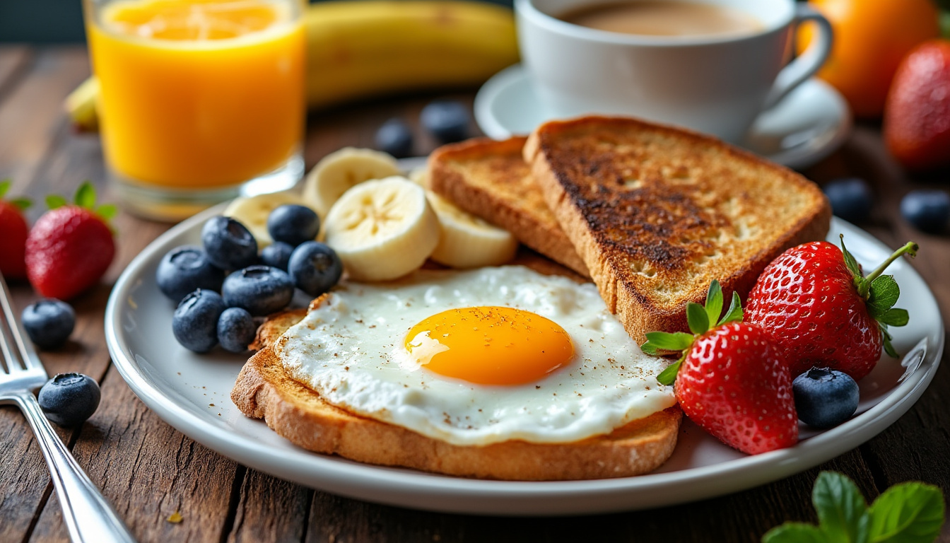 découvrez une recette de petit déjeuner simple et rapide, idéale pour bien commencer la journée avec énergie et plaisir.
